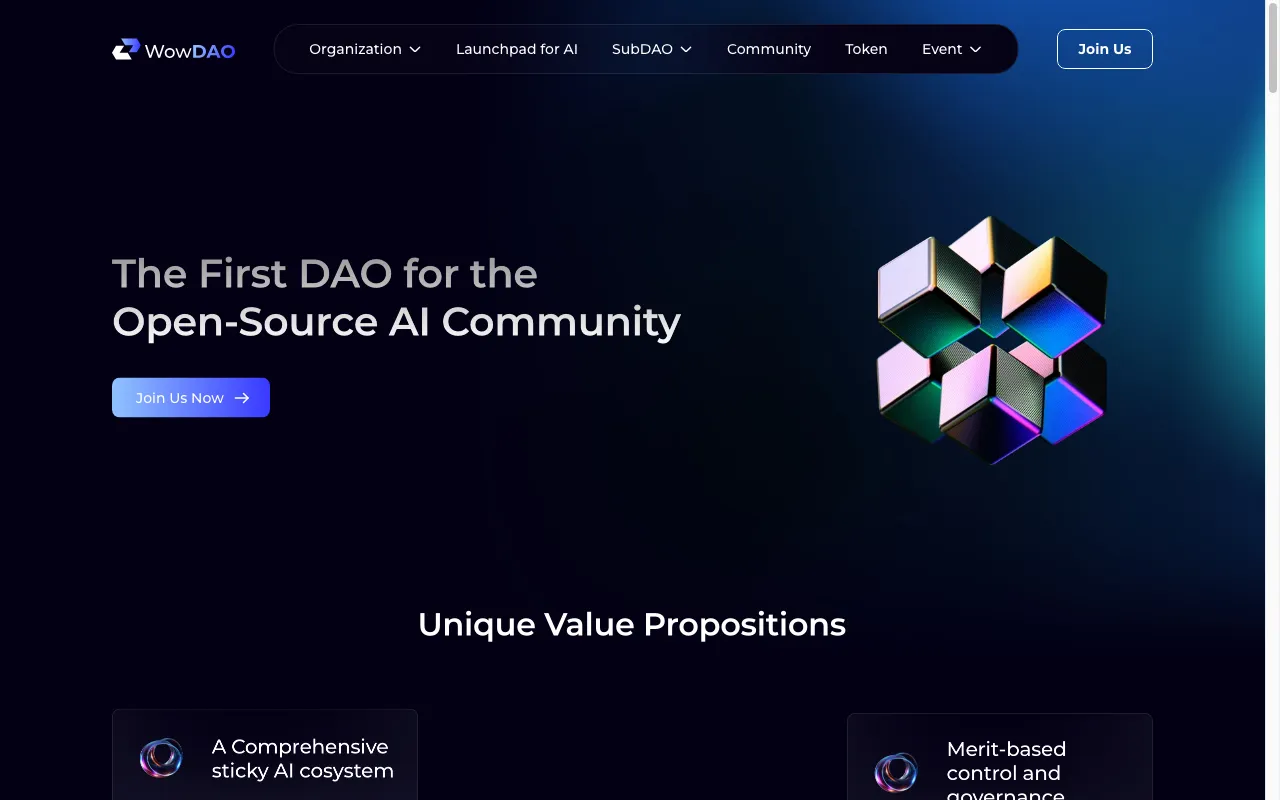 WowDAO — preview screenshot