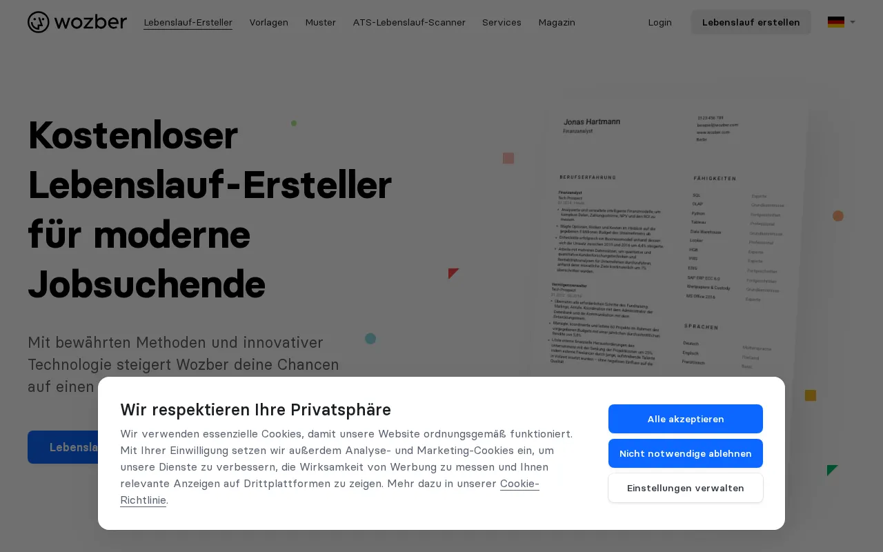 Wozber — preview screenshot