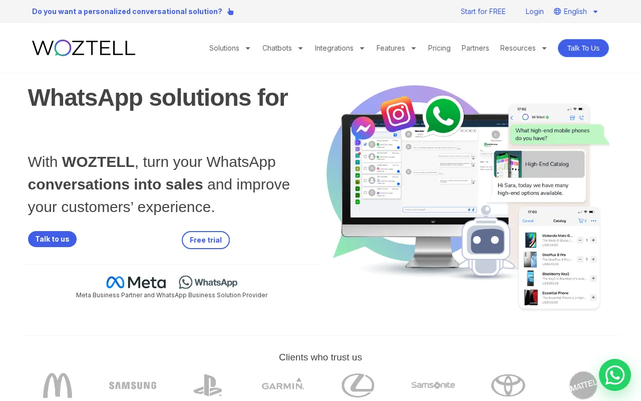 Woztell — preview screenshot