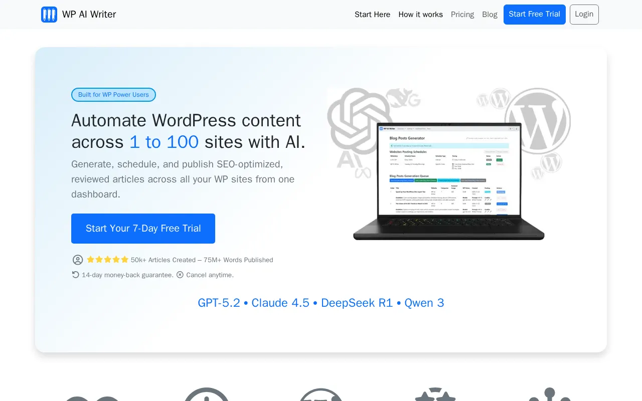 WP AI Writer — preview screenshot