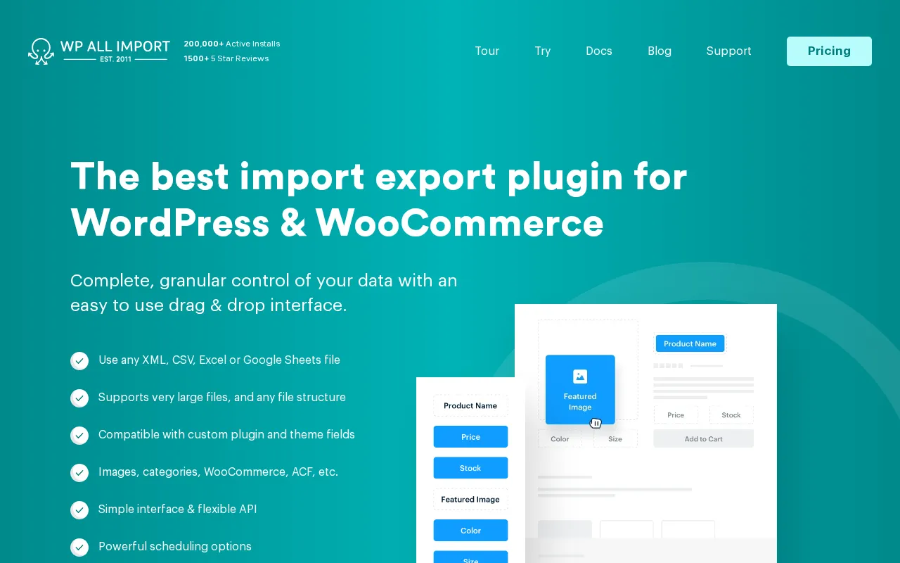WP All Import — preview screenshot
