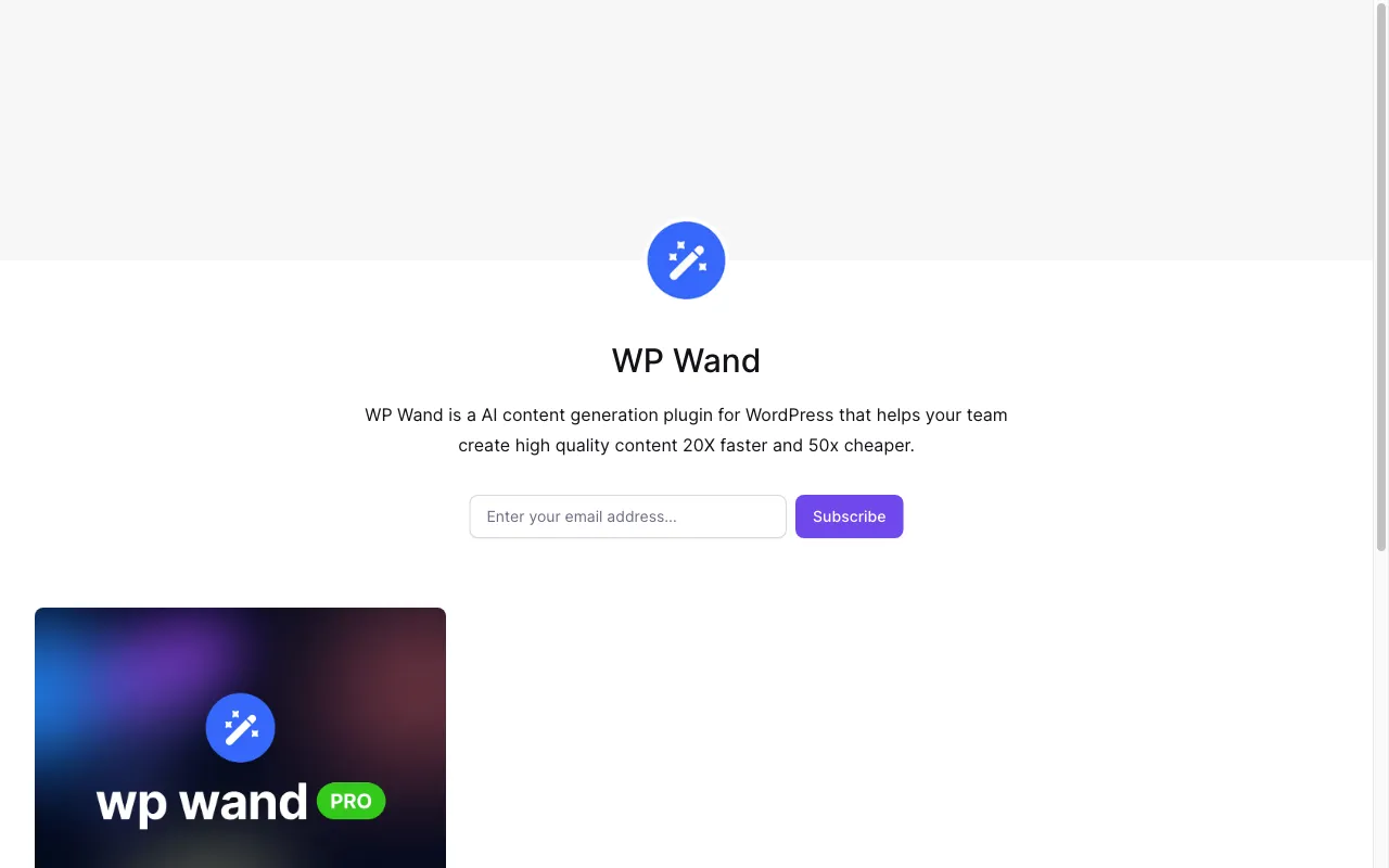 WP Wand — preview screenshot