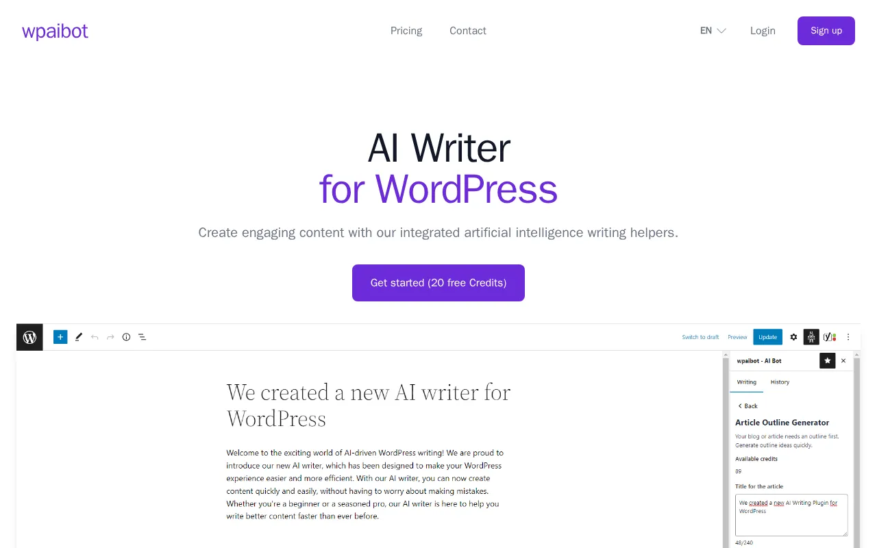 wpaibot — preview screenshot