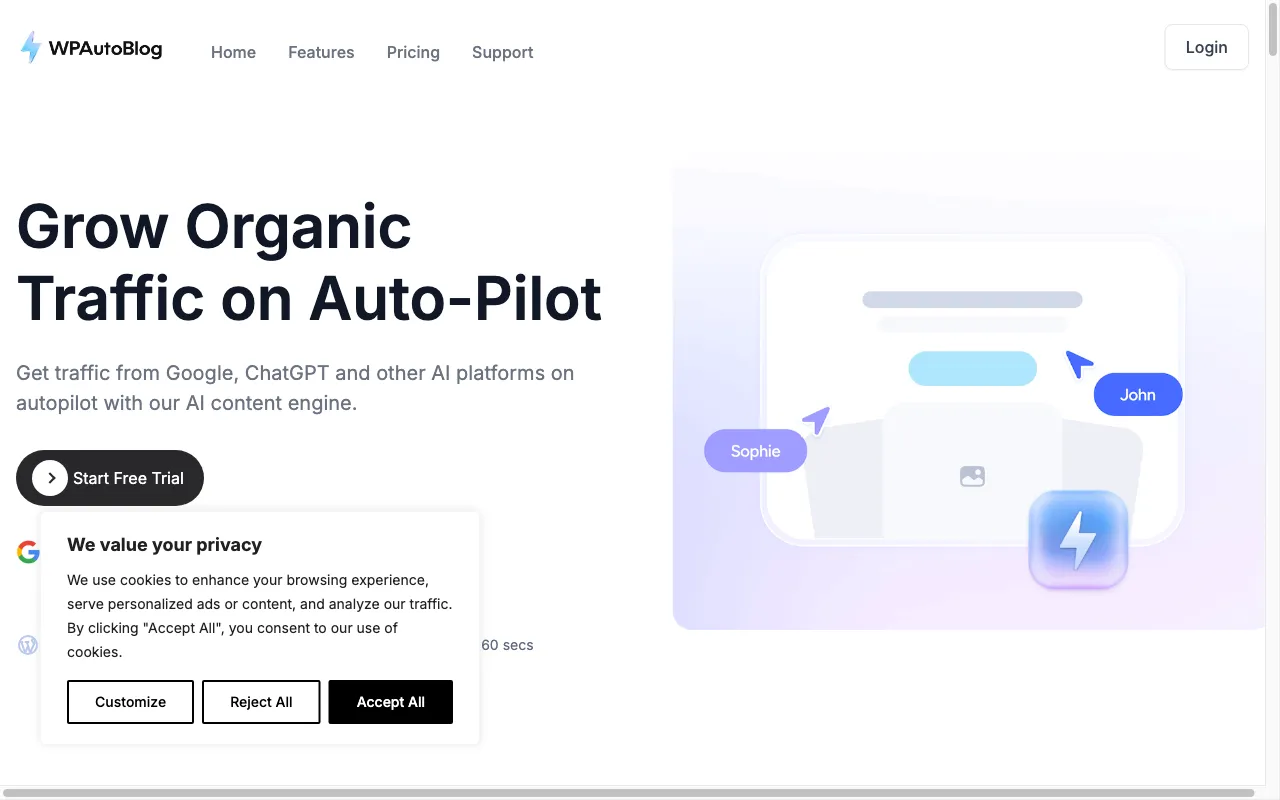 WPAutoBlog.com — preview screenshot