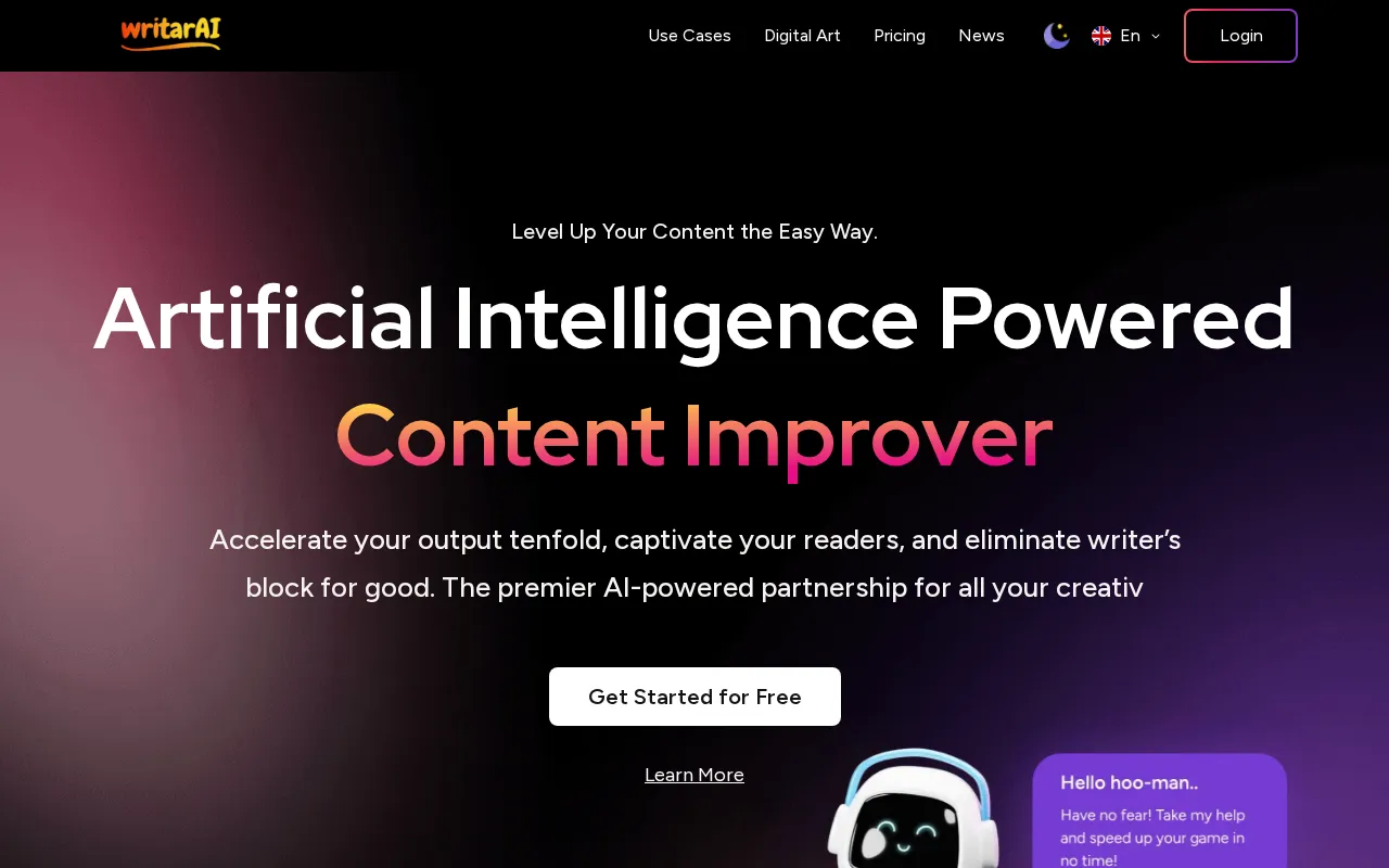 Writarai — preview screenshot