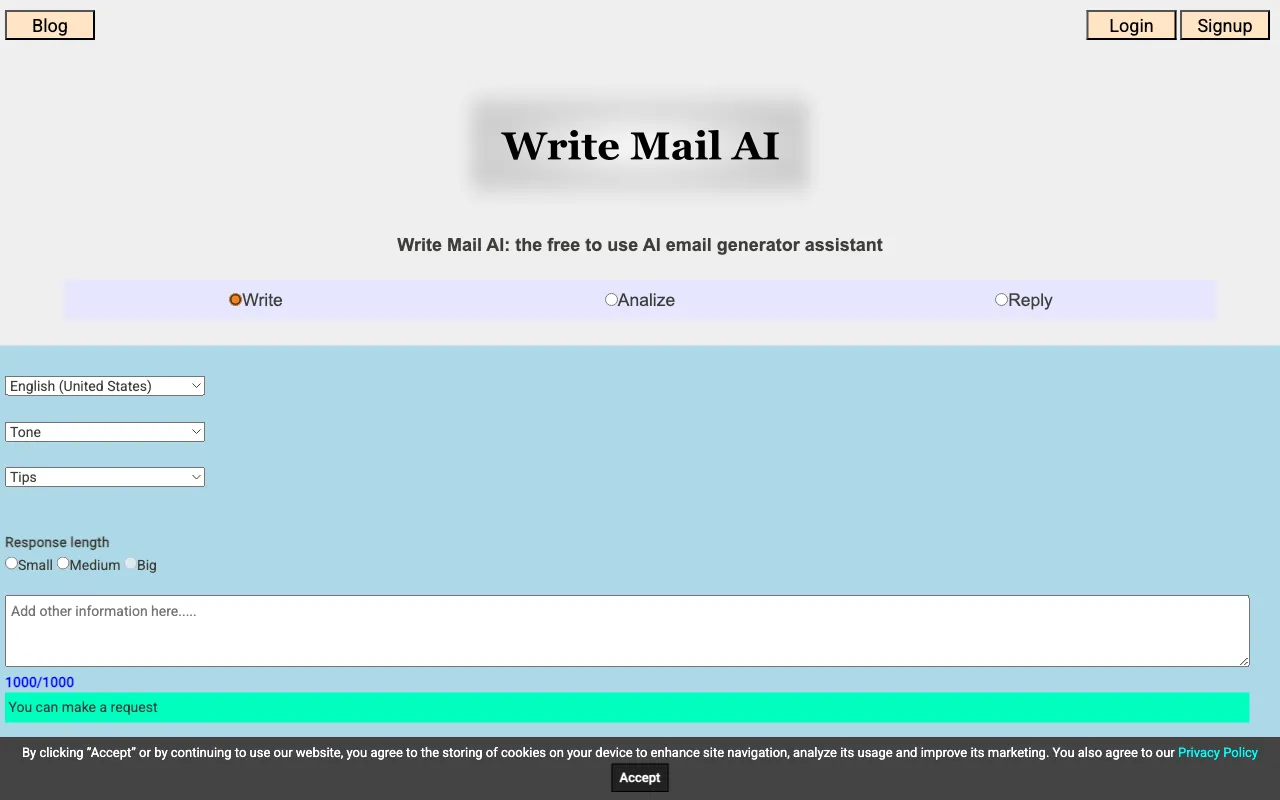 Write Mail AI — preview screenshot