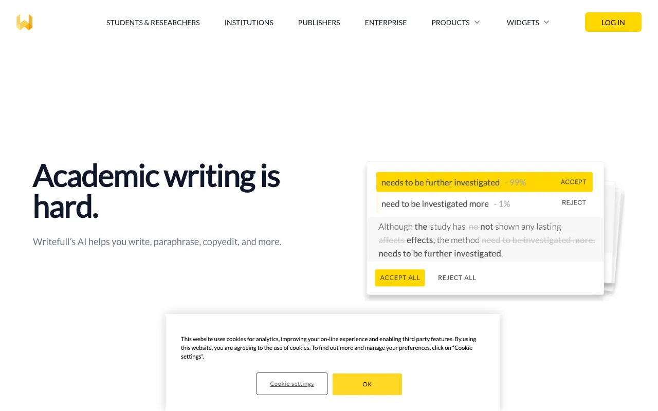 Writefull — preview screenshot