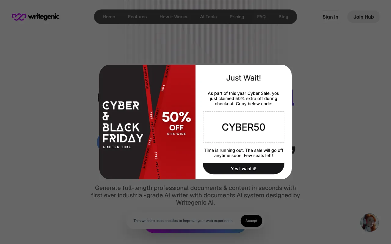 Writegenic AI — preview screenshot