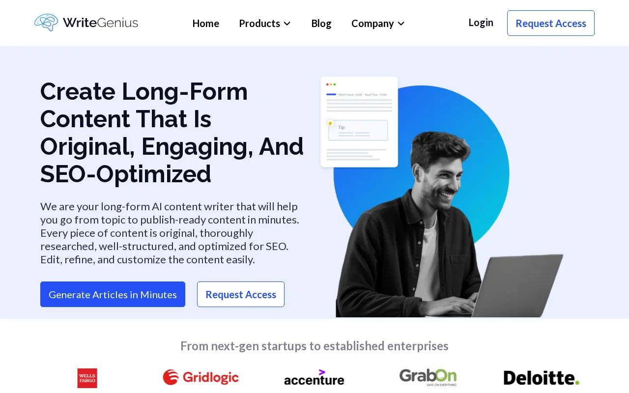 WriteGenius — preview screenshot