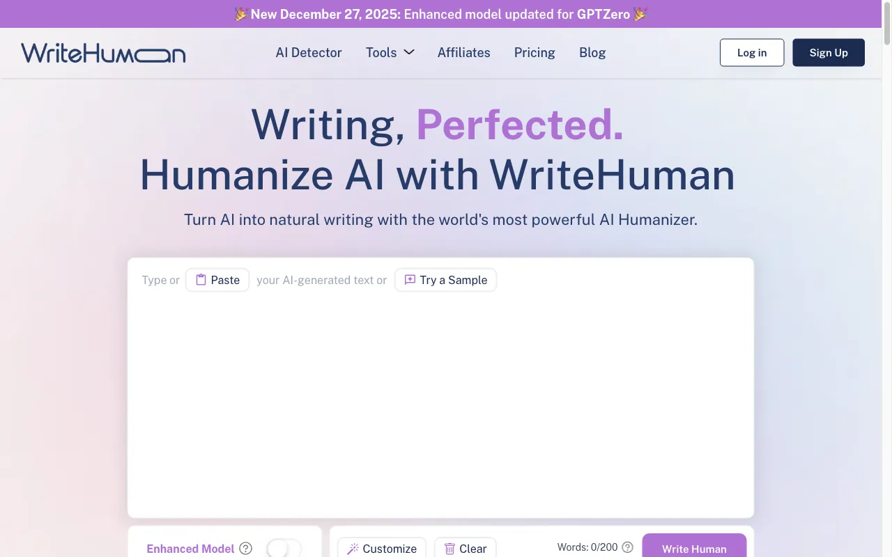 WriteHuman — preview screenshot