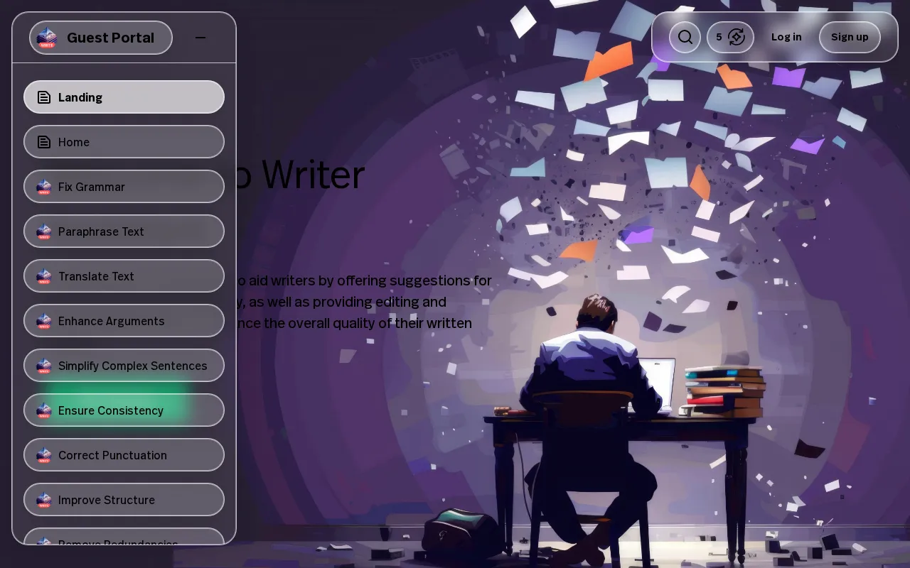 Writer Assistant — preview screenshot
