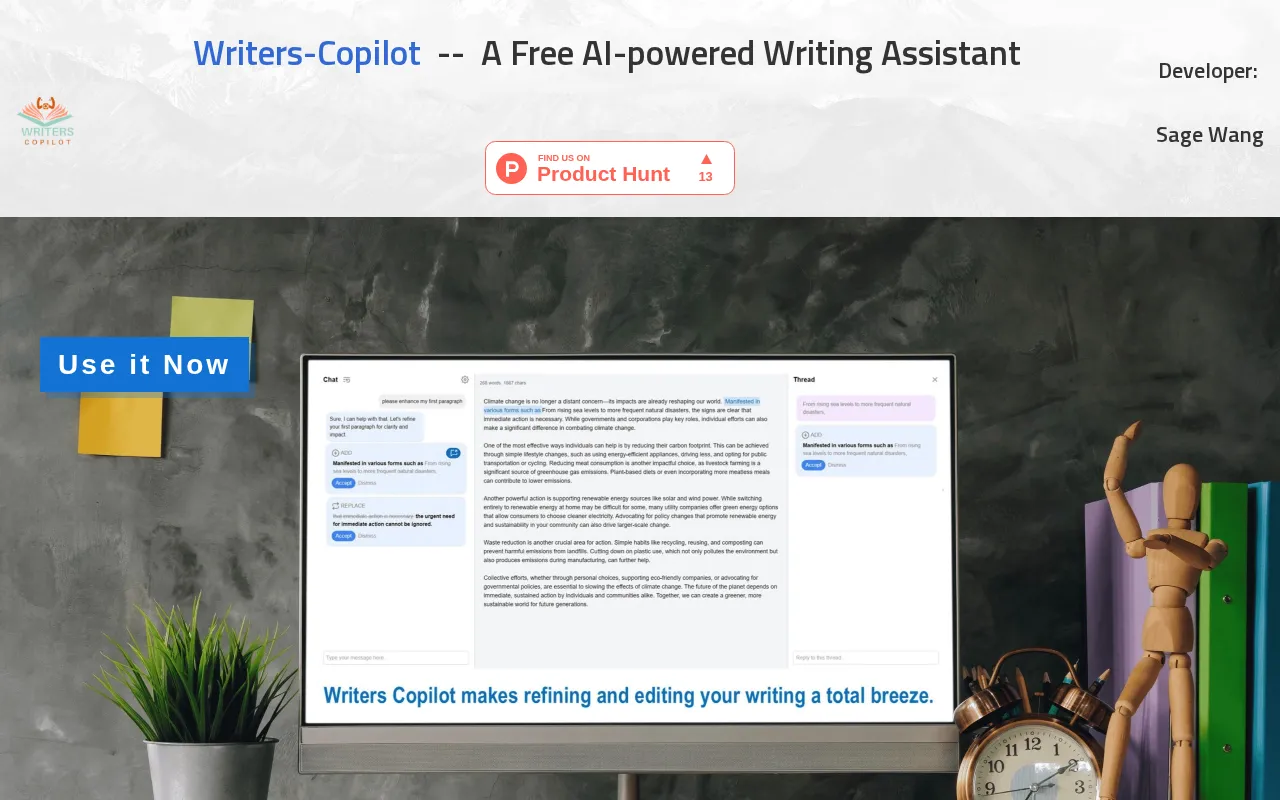 Writers-Copilot.com — preview screenshot