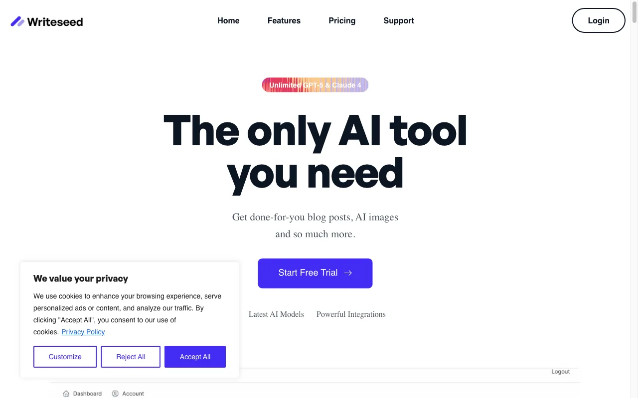Writeseed — preview screenshot