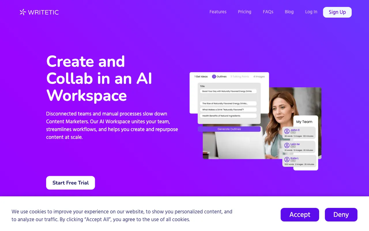 Writetic — preview screenshot