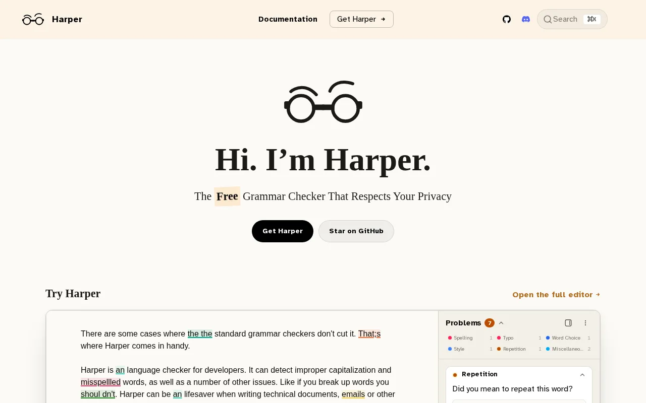 Harper — preview screenshot