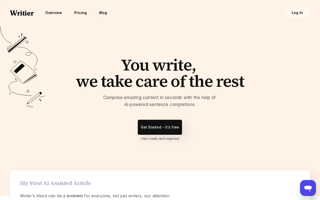 Writier — preview screenshot