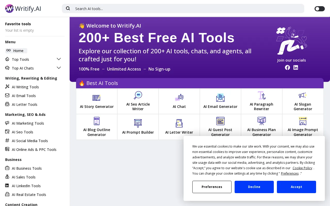 Writify.AI — preview screenshot