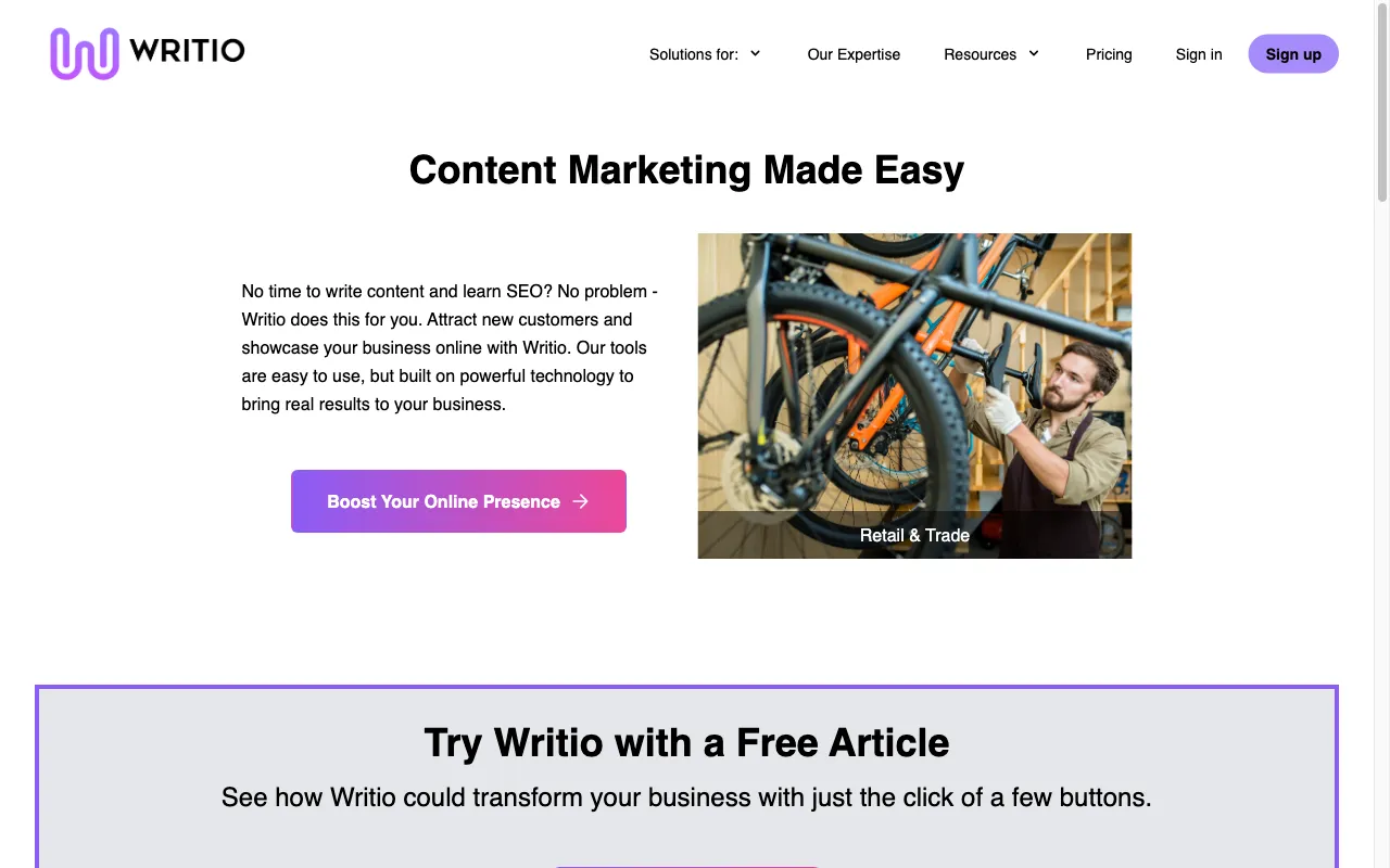 Writio — preview screenshot