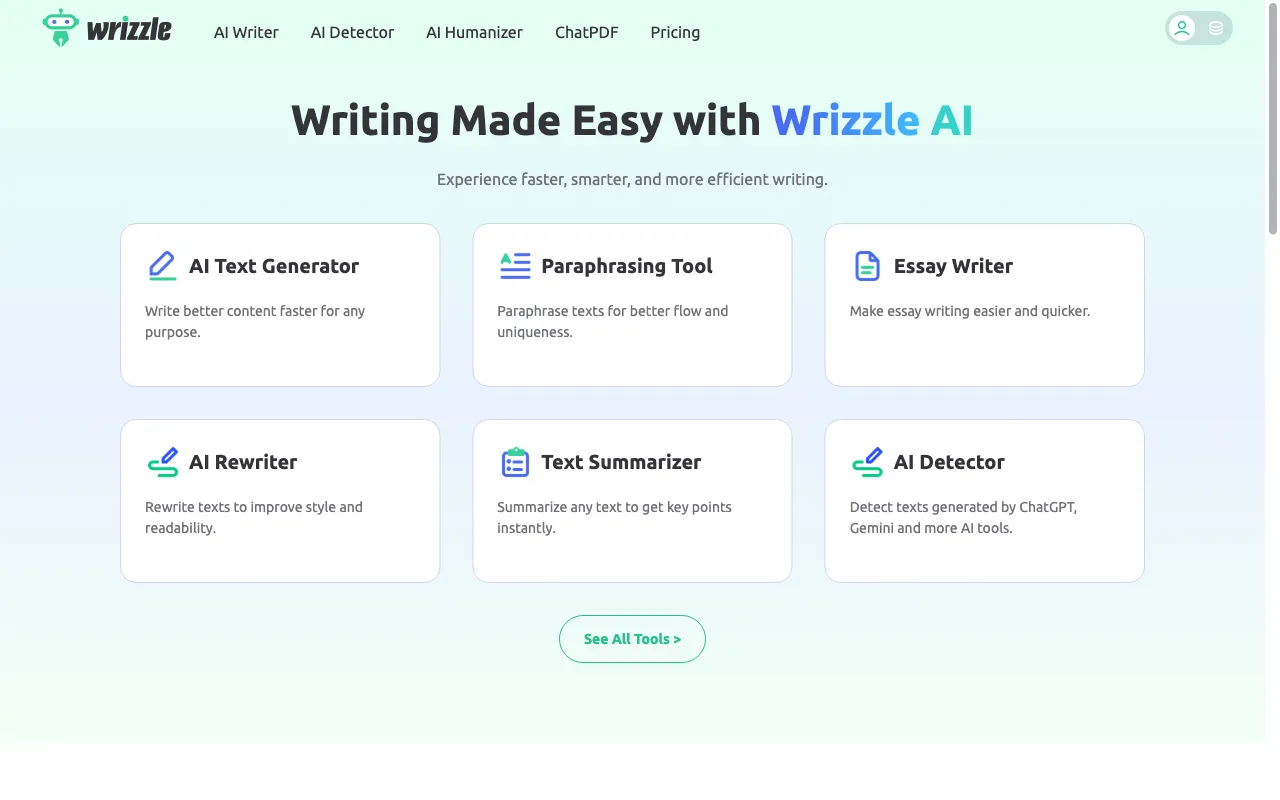 Wrizzle AI — preview screenshot