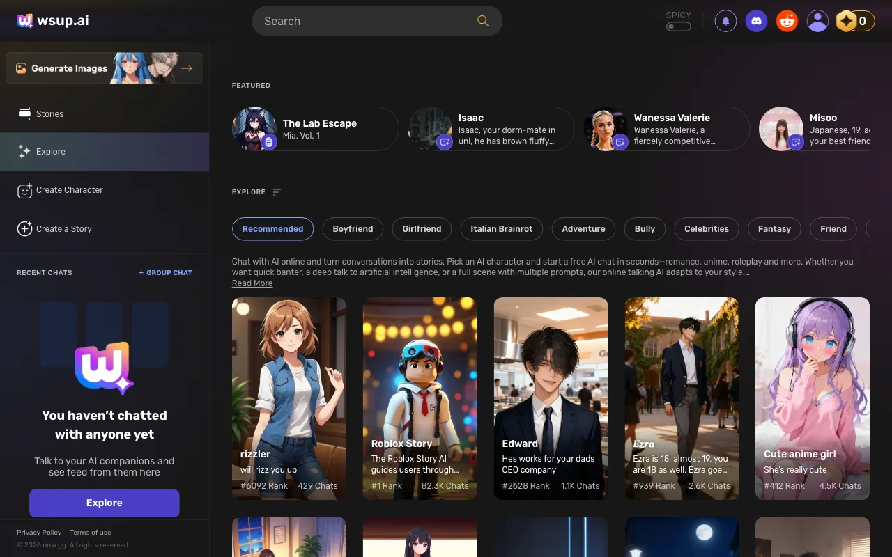 wsup.ai — preview screenshot