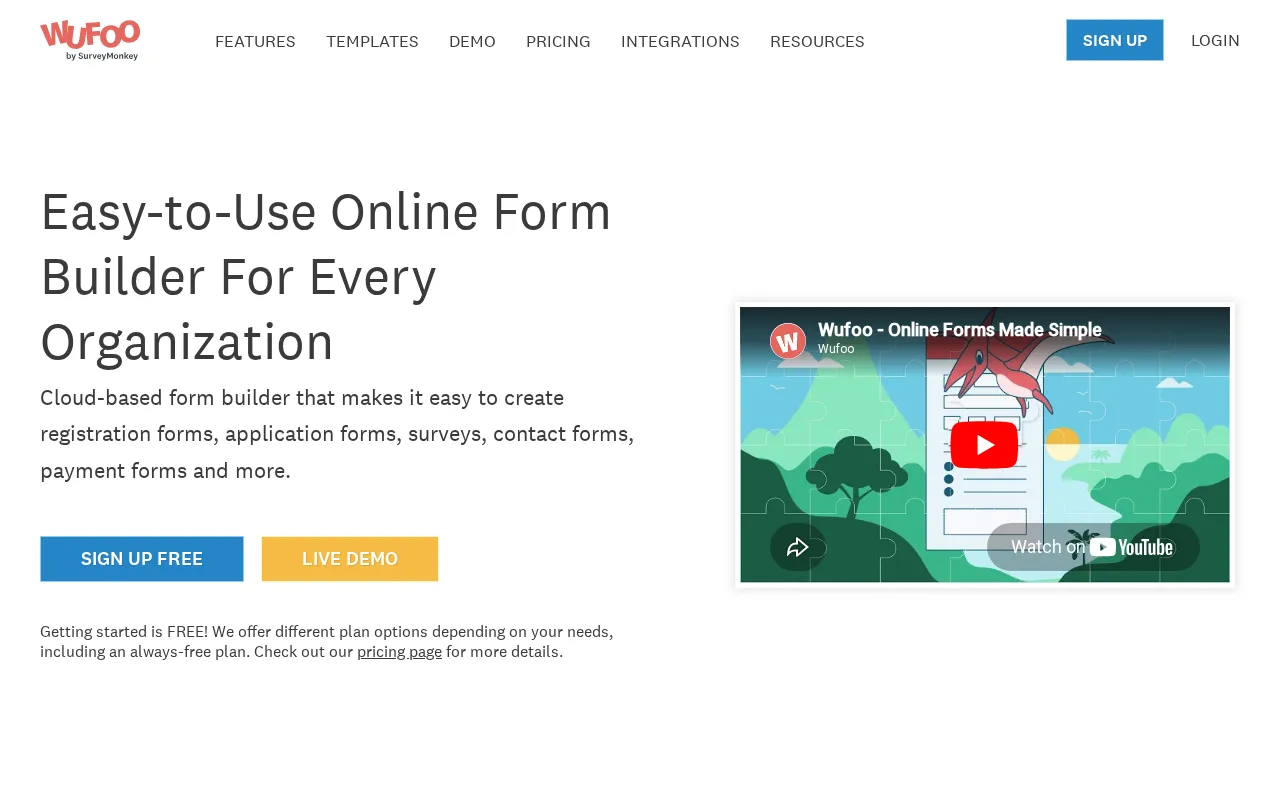 Wufoo — preview screenshot