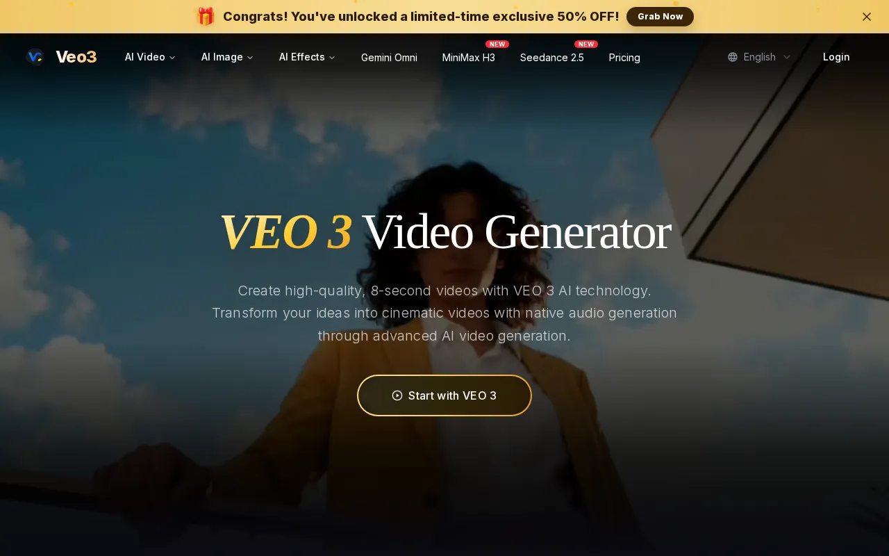www-veo3.com — preview screenshot