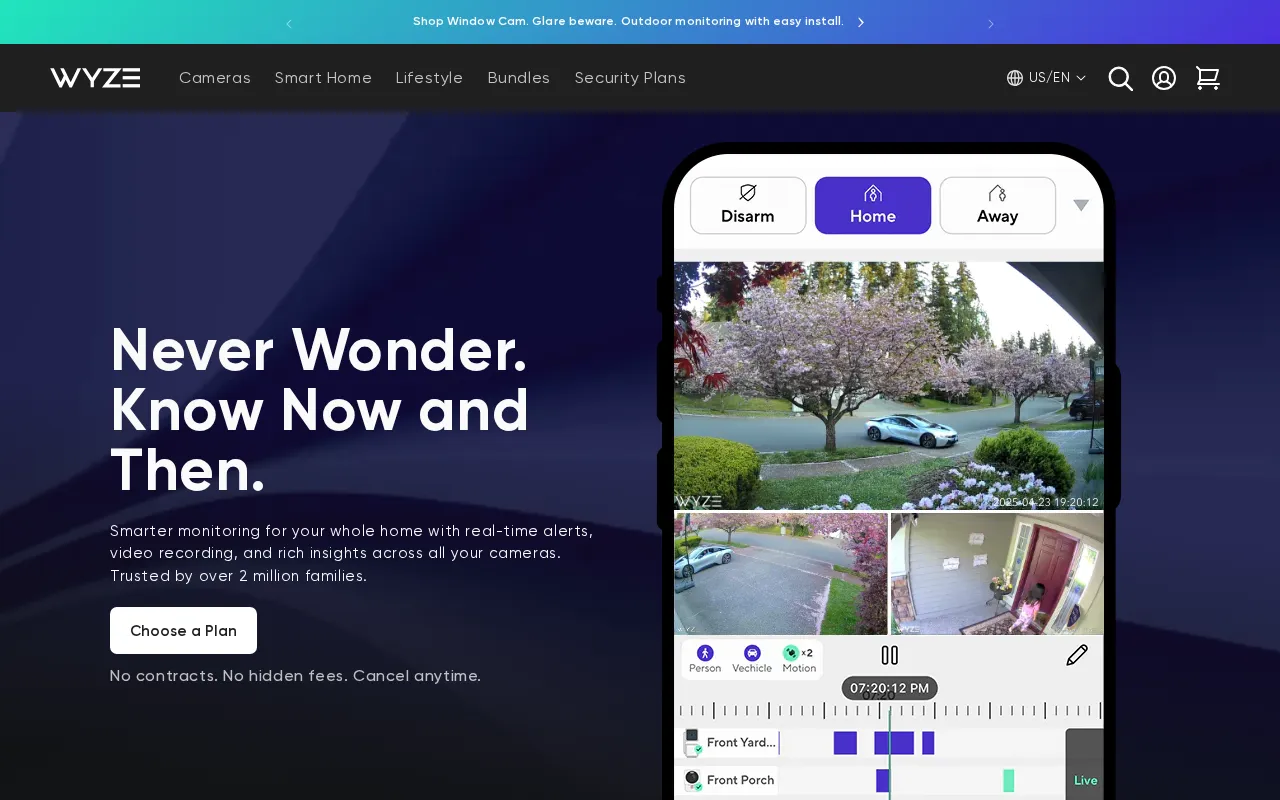 Wyze Labs, Inc. — pricing page