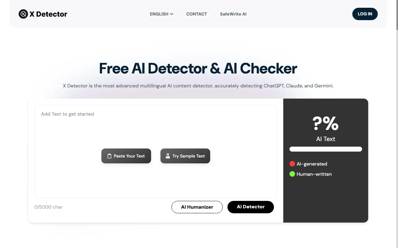 X Detector — preview screenshot