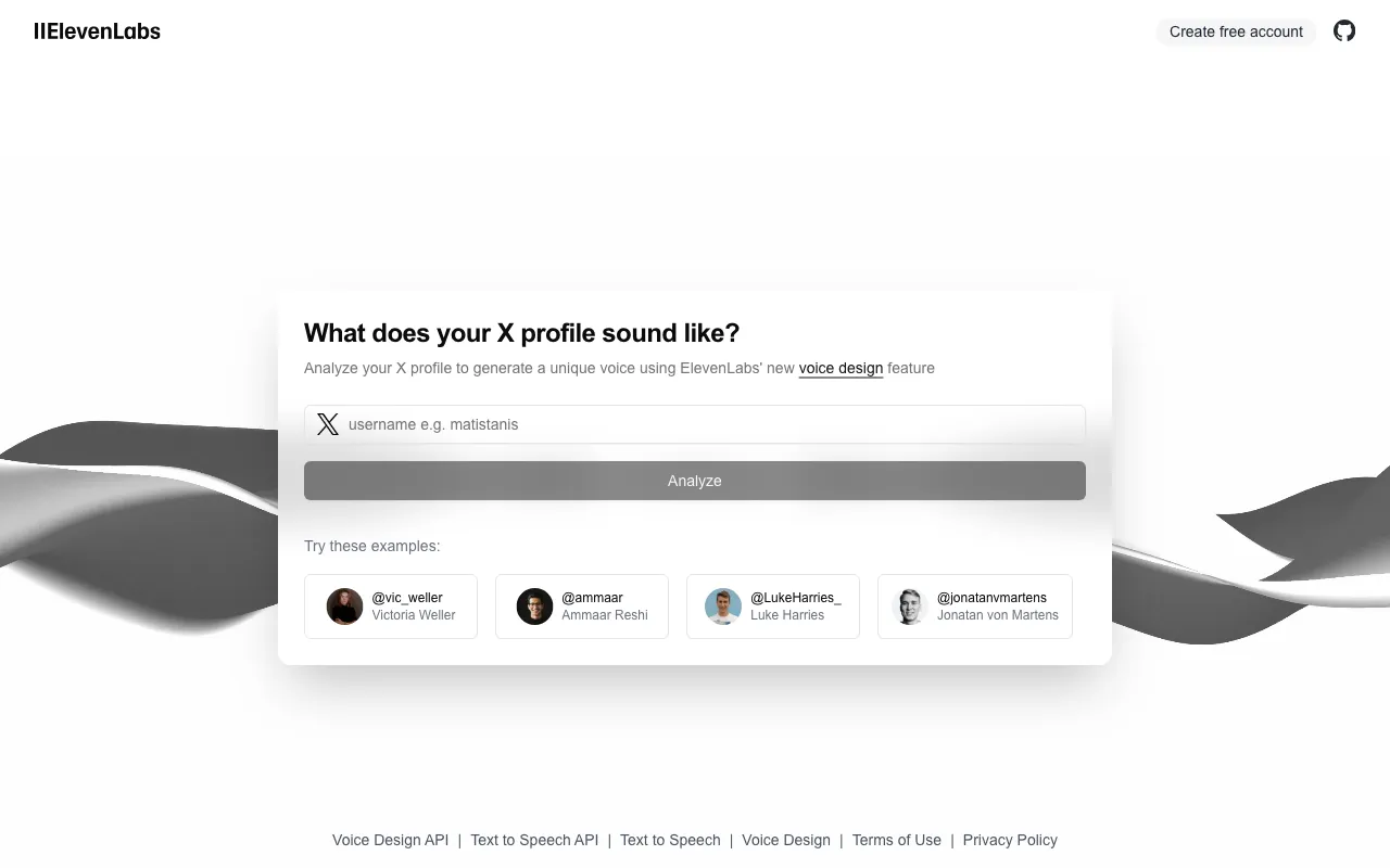 X to Voice — preview screenshot