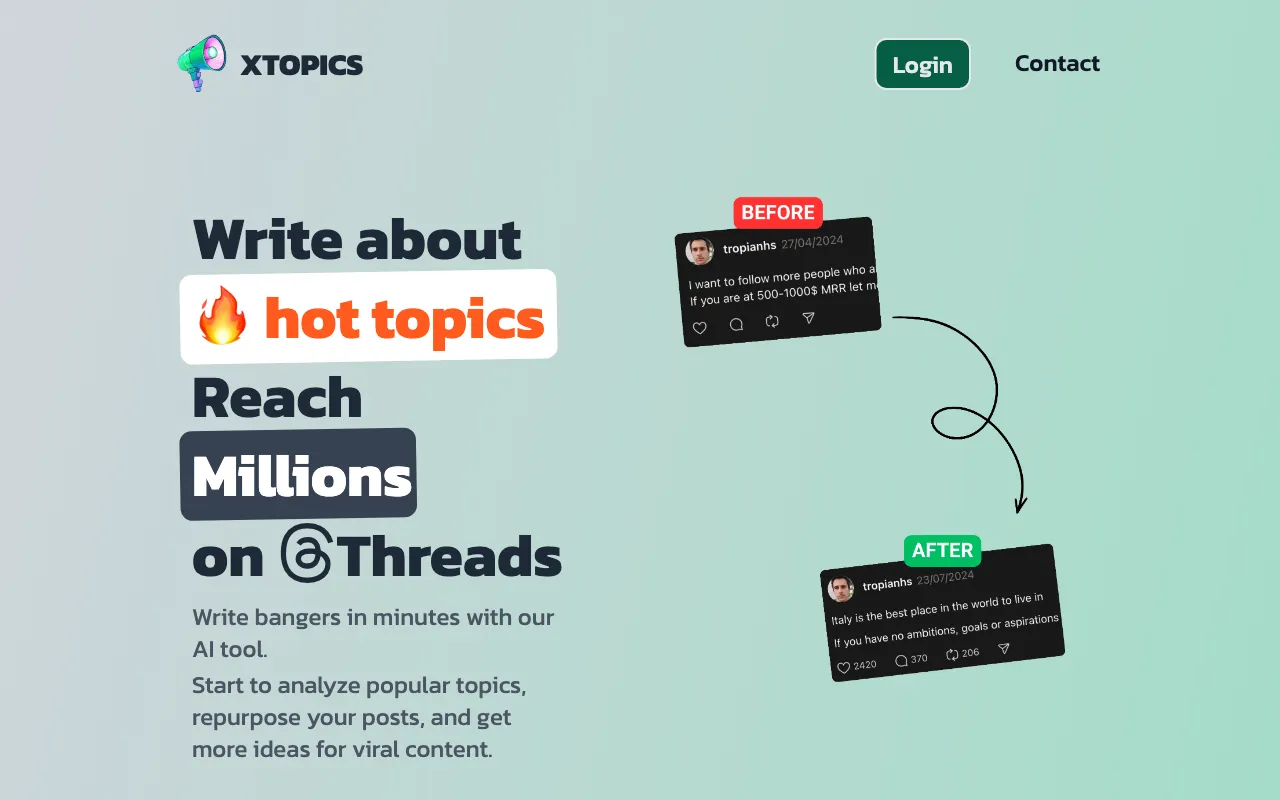 Xtopics — preview screenshot
