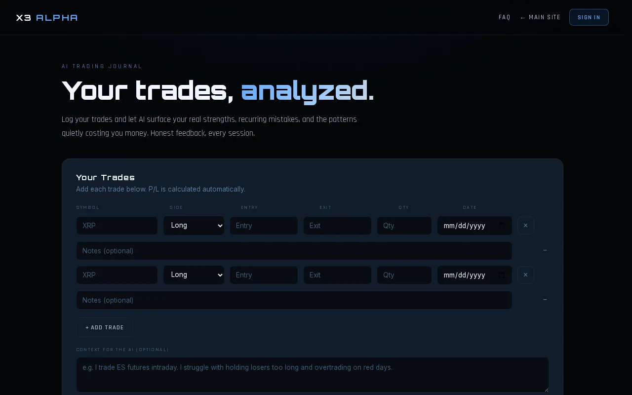 X3 Alpha — preview screenshot