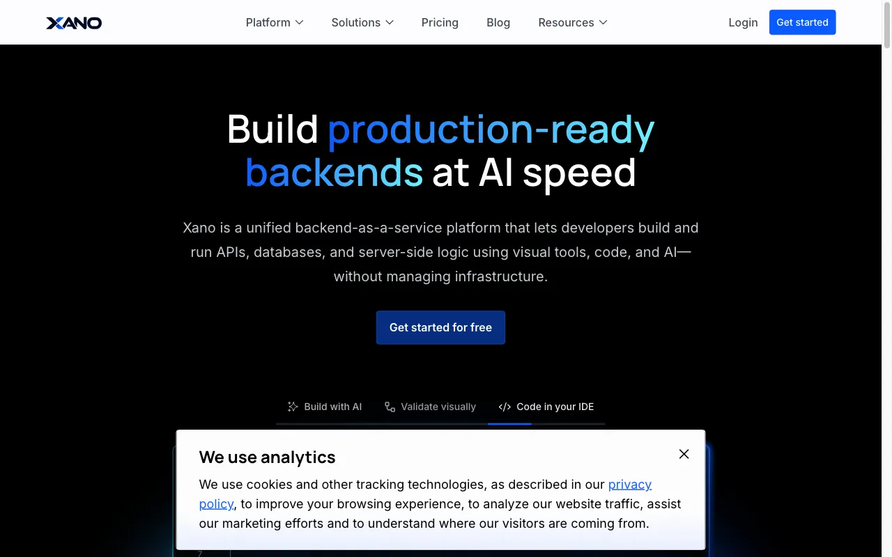Xano — preview screenshot