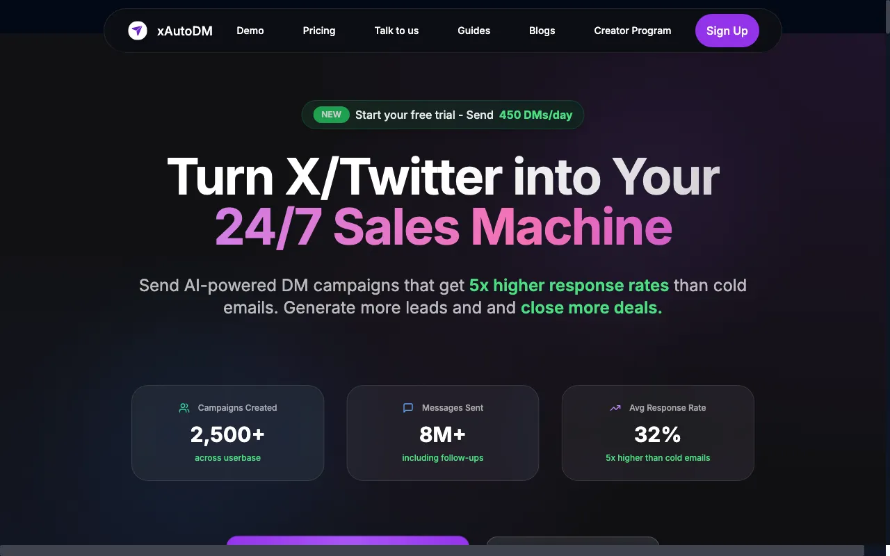 xAutoDM — pricing page