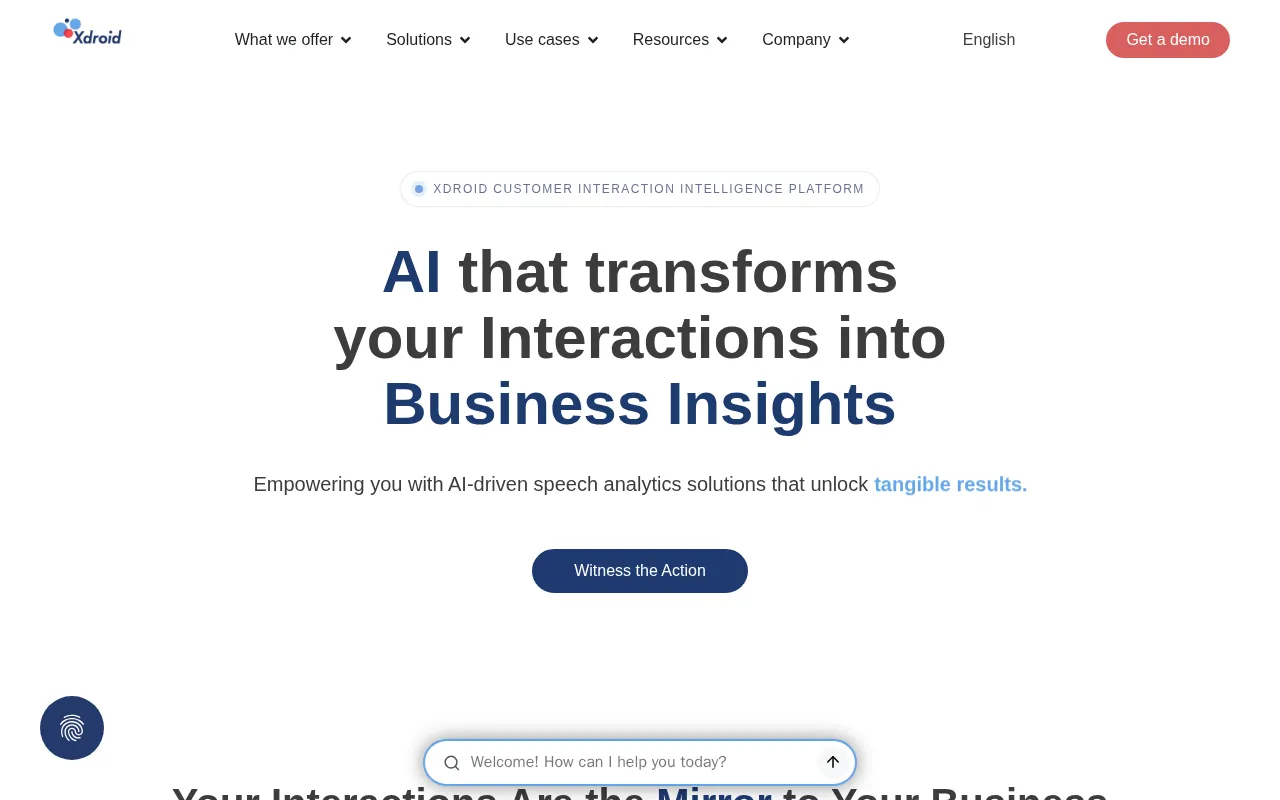 Xdroid Speech Analytics — preview screenshot