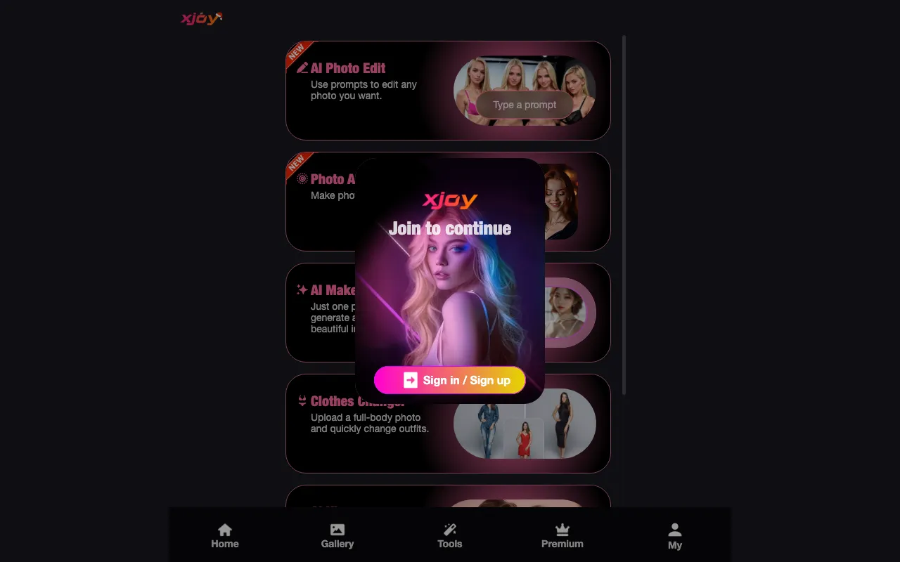 XJoy AI — preview screenshot