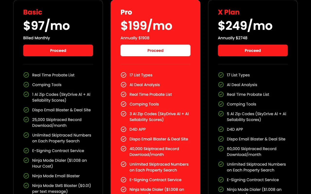 xleads.com — pricing page