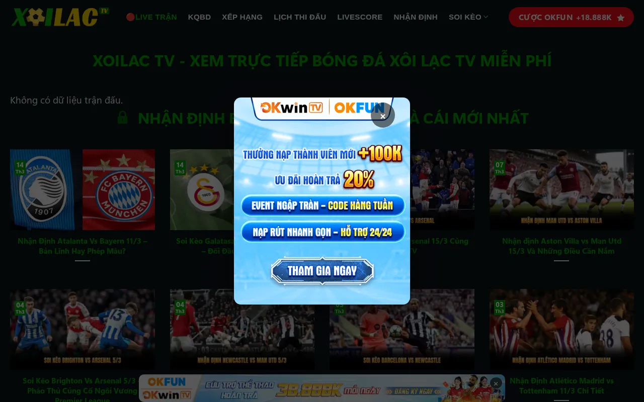 Xoilac TV — preview screenshot