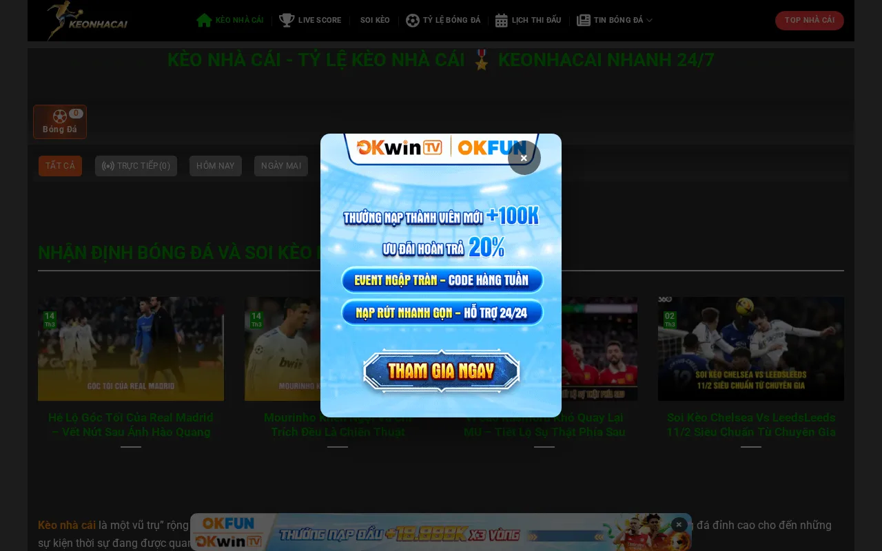 Xoilac TV — pricing page