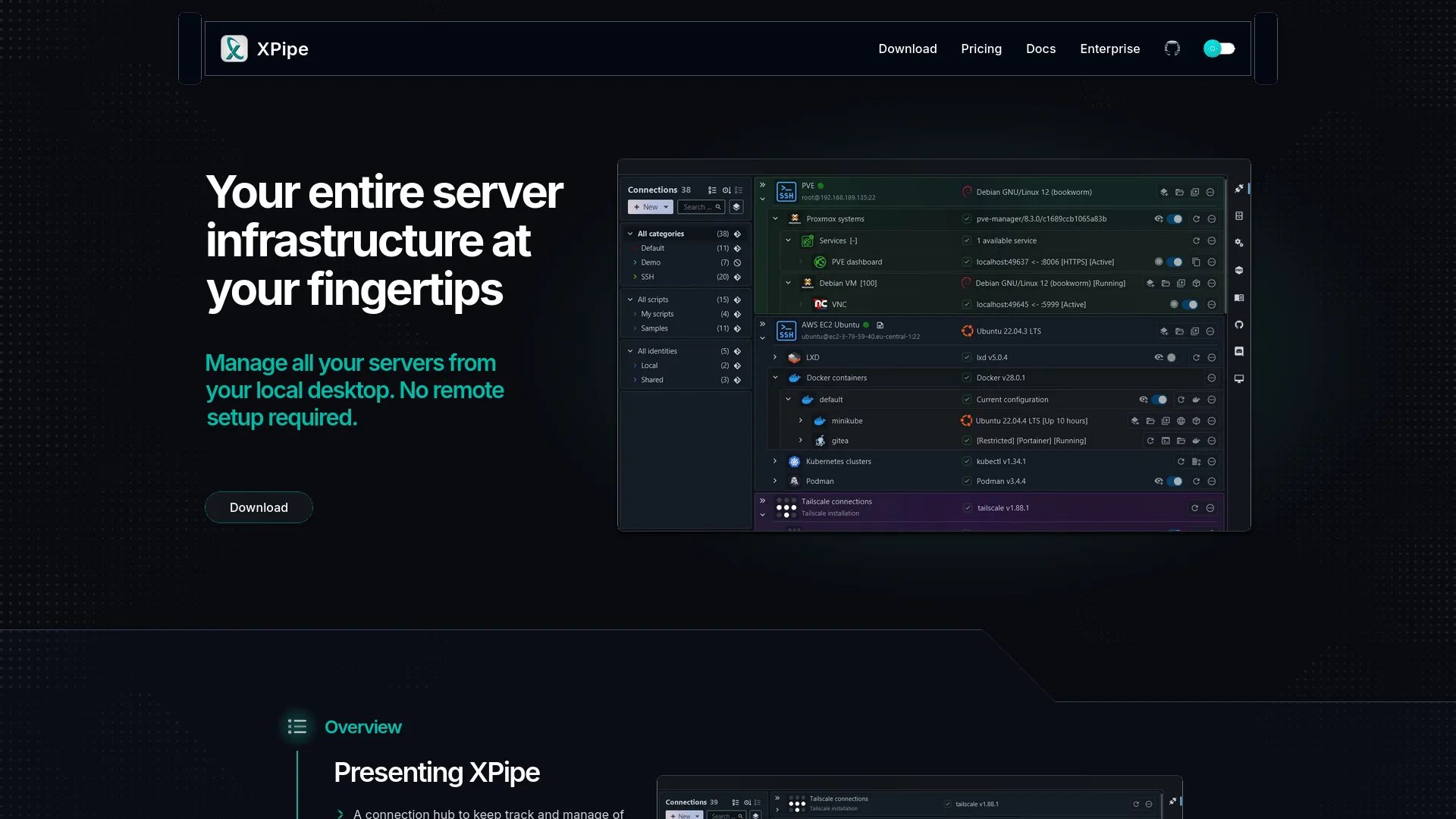 XPipe — preview screenshot