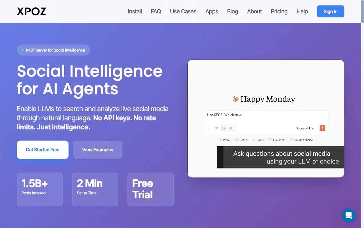 Xpoz — preview screenshot