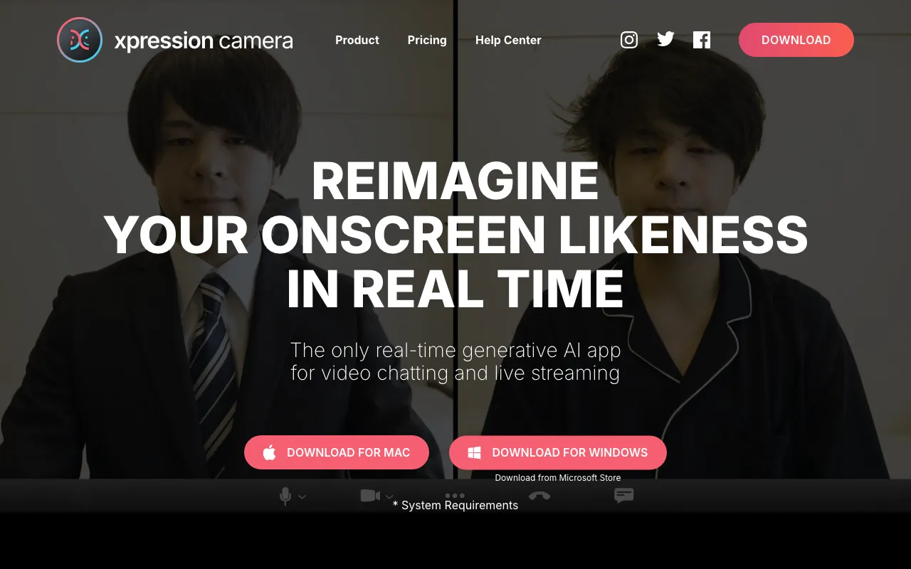 Xpression Camera — preview screenshot