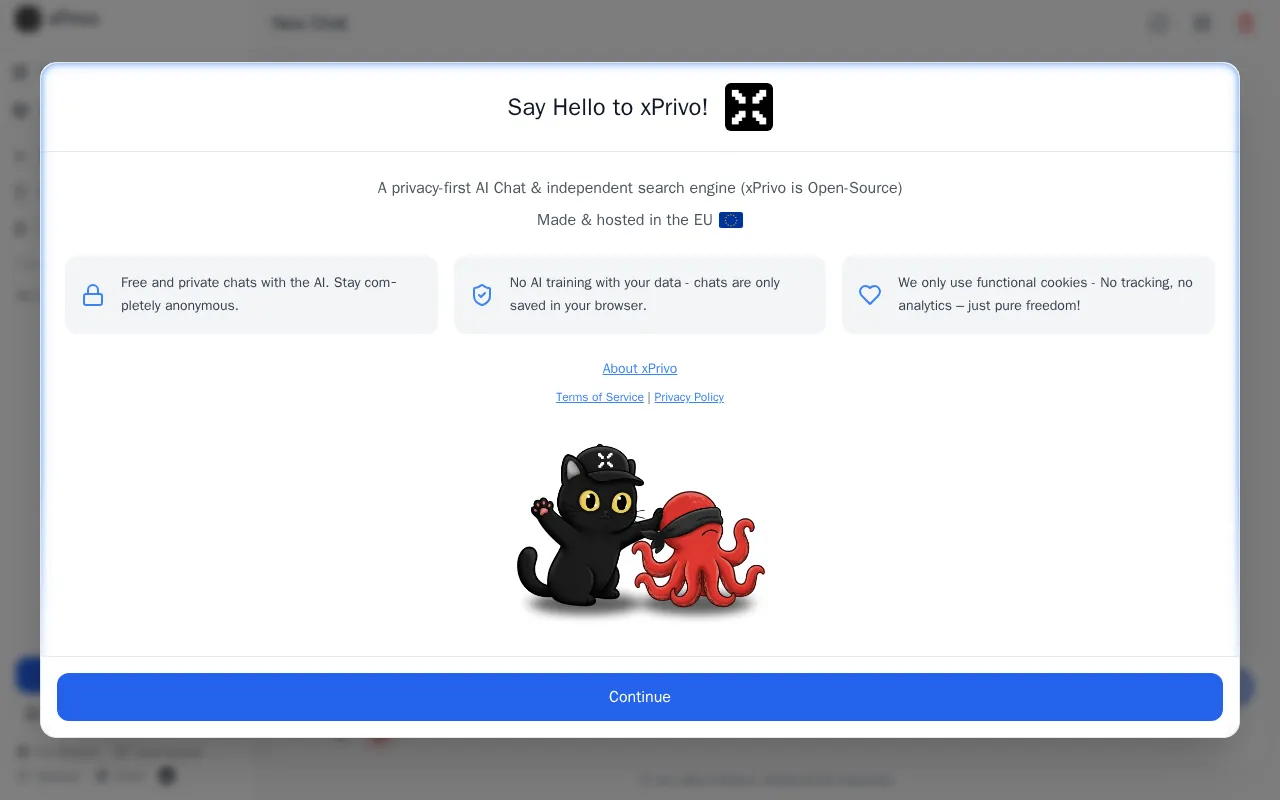 xPrivo — preview screenshot