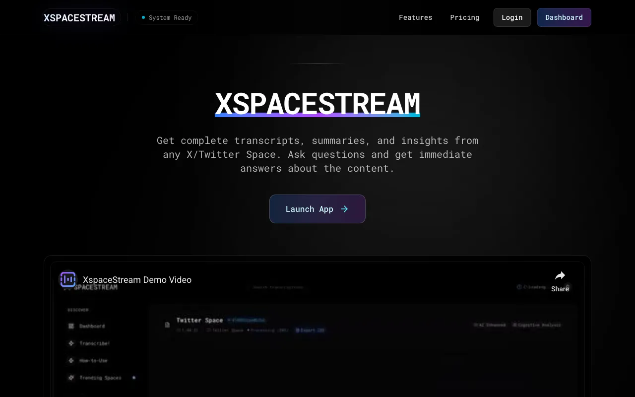XSPACESTREAM — preview screenshot
