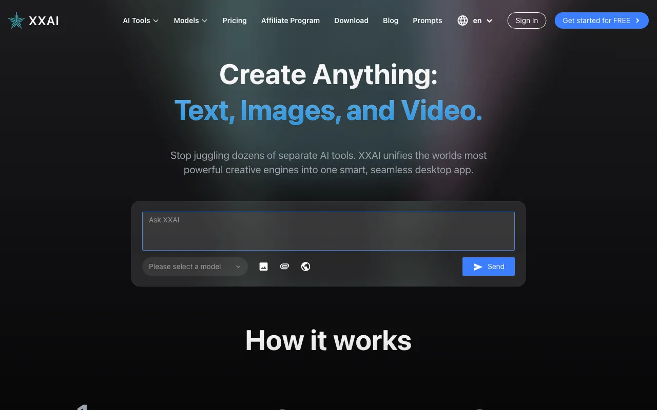 XX.AI — preview screenshot