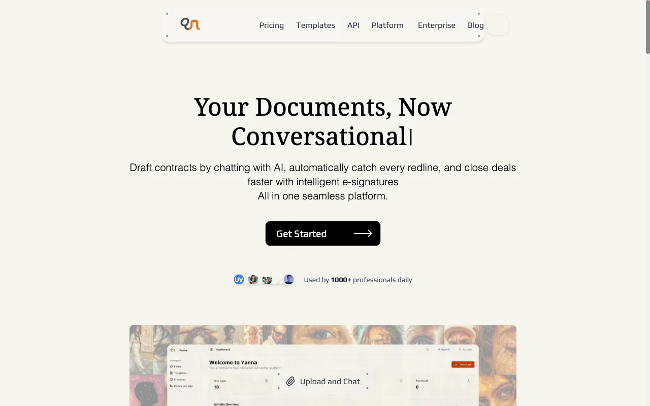 Yanna - Legal AI Assistant — preview screenshot