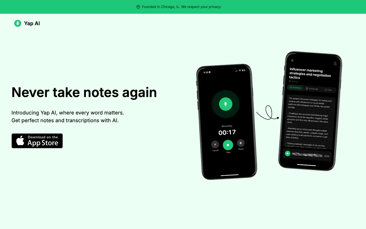 Yap — preview screenshot