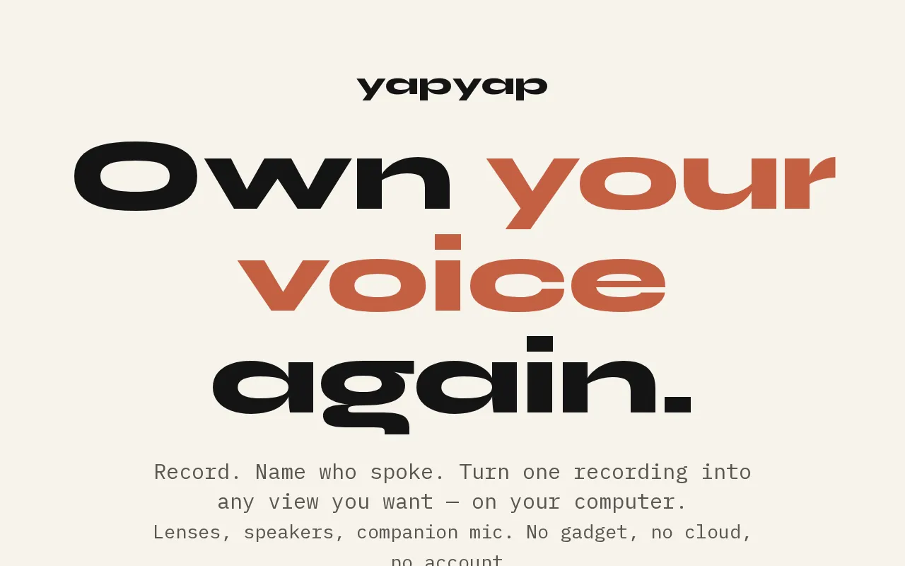 yapyap — preview screenshot