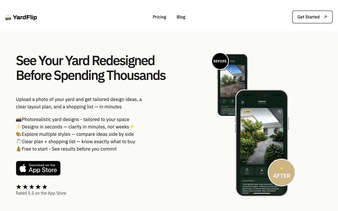 YardFlip — preview screenshot