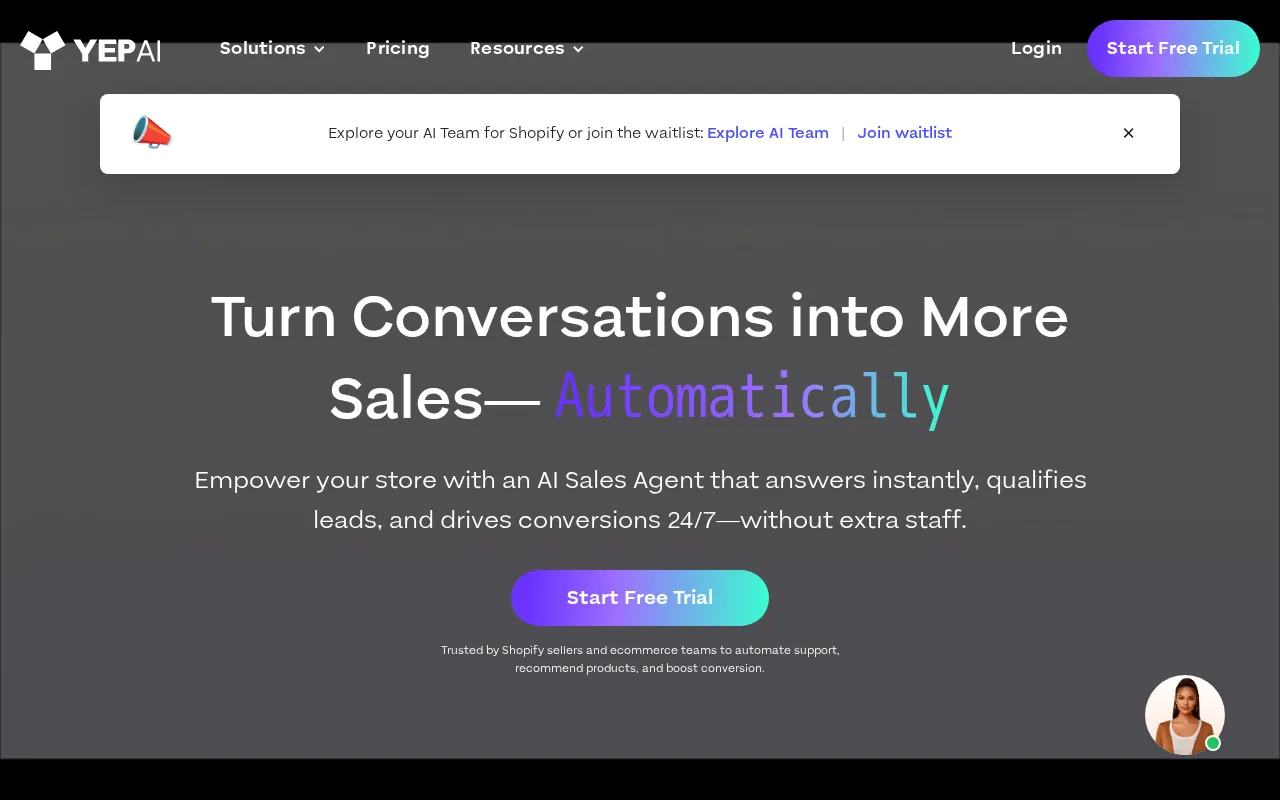 Yep AI — preview screenshot