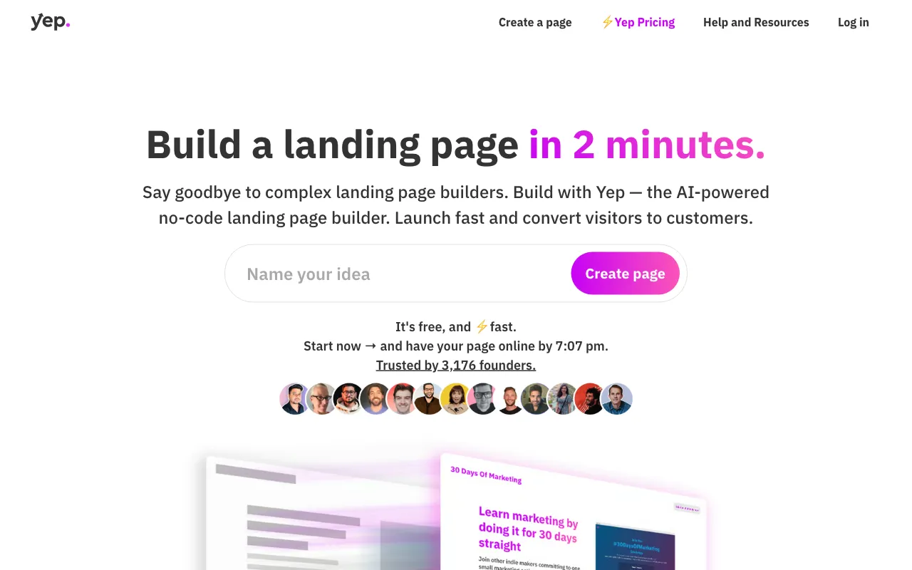Yep.so — preview screenshot